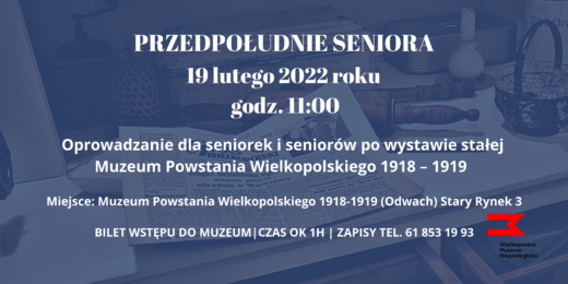 Grafika informacyjna powielająca treść z artykułu. Grafika utrzymana jest w niebieskiej kolorystyce. Pod napisem znajduje się zdjęcie części ekspozycji.